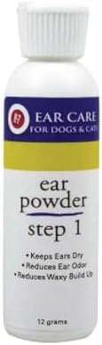 Dog and Cat Healthy Ear Care Cleaner R-7 Helps Remove Hair, Odors and Wax Choose Step 1, 2 or Set (12 gram Step 1 Powder)
