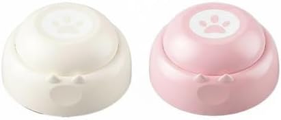 Sounding Button Pet Communication Recordable Voice with Clear Voice and Quick Response Surface Suitable for Daily Training, Beige-Pink