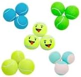 3-Pack Tennis Ball Dog Toys with Squeaker, Interactive Fetch Play for Pets 40 lbs and Over ，Training Balls for Indoor & Outdoor Exercise, 3.28-inch (Yellow, 18PCS)