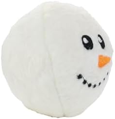 MIGHTY Tuffy Small Snow Ball: Ultra Durable Plush Dog Toy