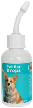 Dog Ear Cleaner for Dogs & Cats, 2 fl oz Gentle Ear Drops
