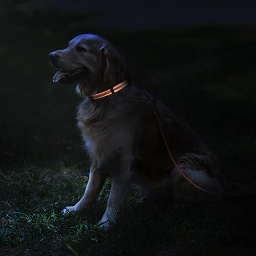 Reflective Dog Collar, Quick-Release Buckle (Coral, 10-13 Inch)
