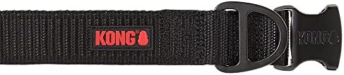 KONG Max HD Ultra Durable Neoprene Padded Dog Collar (Large, Black)