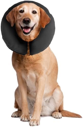ZenPet Recovery Inflatable Collar for Dogs & Cats – Soft, Comfortable, Safe & Stress-Free Healing Alternative E-Collar After Surgery, Adjustable Donut Design, Secure Fit (XLarge)