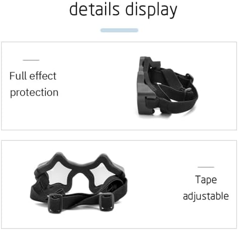 Dog Glasses Star Shape Frame Against Flexible Modifiable Bridge Easy Wipe Neat for Wilderness Expeditions Modifiable Dog