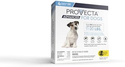 Provecta® Advanced Flea & Tick for Medium Dogs 11-20 lbs, 4-Month Supply