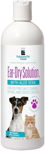 Professional PET Products Ear-Dry Solution with Aloe Vera Dog and CAT Ear Cleaner, 16-FL OZ