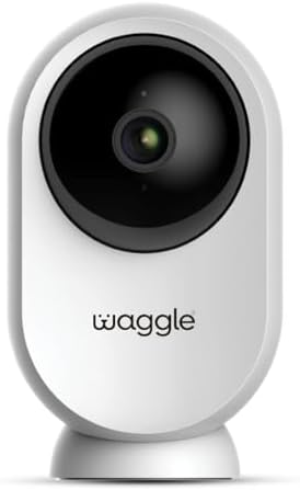 Waggle RV Mini Camera - 1080p HD Wireless Security Camera for RVs – Built-in SD Card (128GB), 2-Way Audio, Night Vision & Motion Detection - Ideal for Indoor Use - WiFi & Subscription Required