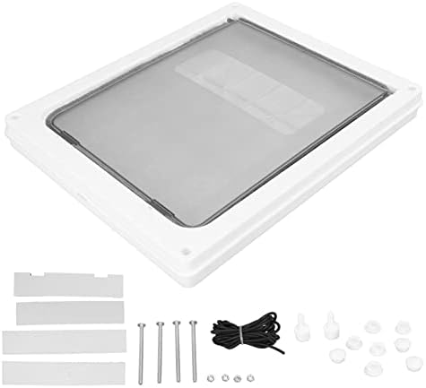 Tnfeeon Cat Door with 4 Way Locking Automatic Closing ABS Material for Indoor Use, Pet Accessories for Cat Food and Litter Box (L)