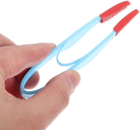 Mikikit 2pcs Pet Tear Brush and Dog Eye Comb Brush, Soft Bristles, Ergonomic Small Grooming Tool for Cats and Dogs, Blue and Pink, Eye Area Cleaning for Removing Tear Stains and Debris