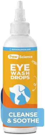 Dog Eye Drops & Wash for Dogs & Cats – Gentle Antimicrobial Eye Cleaner