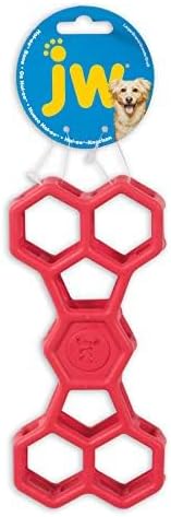 JW Pet HOL-ee Football Dog Toy Puzzle Ball, Natural Rubber, Large