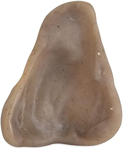 Pet Qwerks Pigs Ear BarkBone - Nylon Dog Bone for Aggressive Chewers - Bacon Flavor - 6"