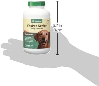 NaturVet VitaPet Senior Daily Vitamin Dog Supplements - 60 Ct