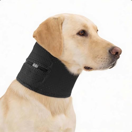 OHCOZZY Dog Neck Brace with Support Strips, Soft Breathable Cervical Collar for Neck Pain Relief & Vertebral Sprains, Adjustable Dog Neck Support for Dogs Pets(XL)