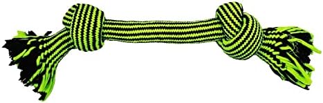 Jolly Pet Knot-N-Chew 2 Knot Green/Black Small/Medium