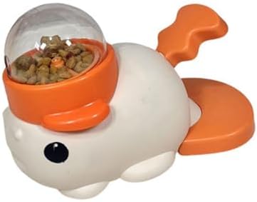 Dog Treats Dispenser Toy Fish Design Press Food Feeders Encourages Exercise and Reduces Boredom for Pet Cats Mental Pet Treats Feeders