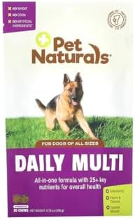 Pet Naturals Daily Multivitamin Chews for Dogs, Veggie, 30 Count