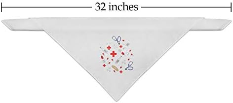 GRAPHICS & MORE Nurse Doctor Pattern Healthcare Stethoscope Thermometer Dog Pet Bandana