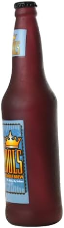 SILLY SQUEAKERS Tuffy Beer Bottle Dog Toy: Squeaky Dog Toy, Washable and Floats, Vinyl