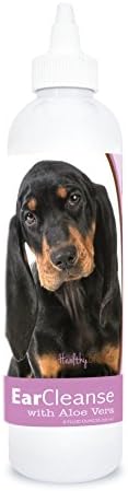Healthy Breeds Black and Tan Coonhound Ear Cleanse with Aloe Vera Sweet Pea and Vanilla 8 oz