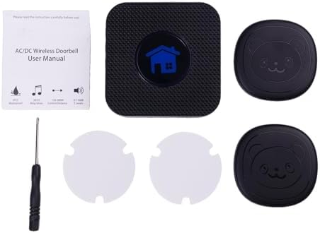 Adjustable Volume Smart Dog Door Bell Wireless Solution For Potty Training Dogs(1 Receiver+ 2 Button)