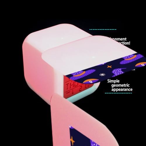 Digital Alarm Clock,Magic Witch Hat Halloween 7 Color Change LED Digital Alarm Clock with Date Thermometer for Toddlers,Girls and Boys