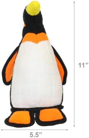 TUFFY® - Original : Penguin Dog Toy : : Ultra Durable Plush Toy with Multiple Layers & Reinforced Seams, Washable and Floats, Original Construction
