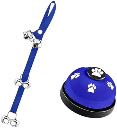 Dog Cats Training Doorbell with Sturdy Nylons Rope and ABS Bells Pet Doorbell Rope for Toilet Alerts and Commands Durability Pet Training