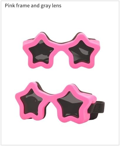Star Pattern Dog Glasses Strong Polycarbonate Frame Flexible Belt Simple UV400 Protect for Bright Periods Thin Pet Glasses
