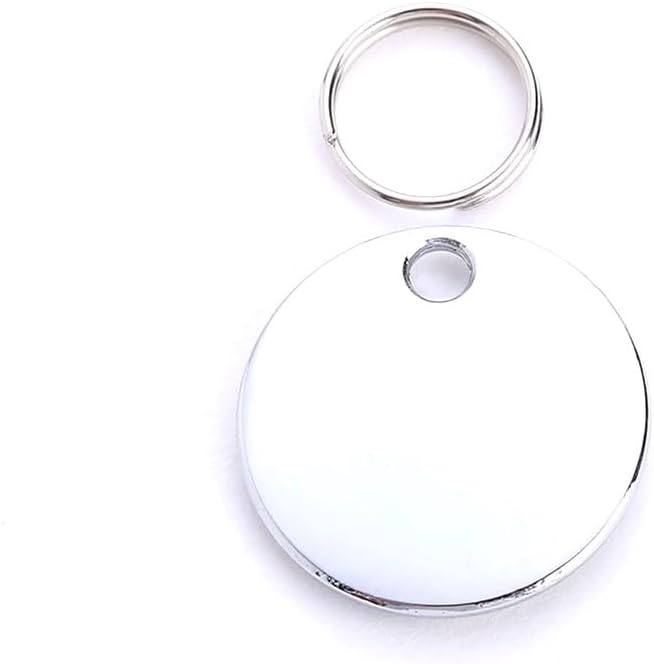 Personalized Dog/Cat Cute Paw Pet ID Tag with Unique Laser Engraving Name and Phone Number for Pet Collar or Key Chain (Purple)