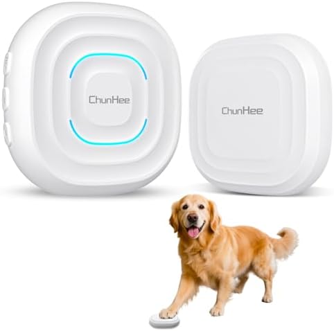 ChunHee Dog Door Bell for Potty Training – Smart Wireless Dog Bell to Go Outside – No Battery Needed, 11N Press Force, Perfect for Medium & Large Breeds – Wireless Pet Communicatio