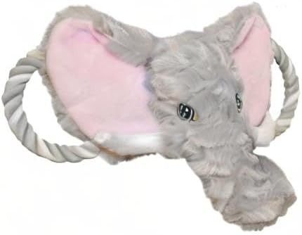 Jolly Pets Tug-A-Mal Elephant Squeaky Tug Dog Toy, Large