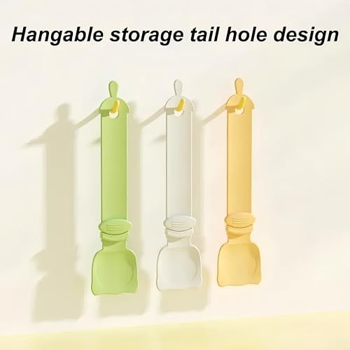 Multifunctional Cat Strip Squeeze Spoon - Cute Cat Head Feeder, 3 Color Strip, Wet Food Dispenser & Treat Spoon (Pet Supplies) (Beige-1PCS+Orange-1PCS)