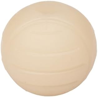 Amazon Basics Interactive Bouncy Durable Rubber Dog Toy Balls, Glow, 2.5 inch, Beige, Pack of 3