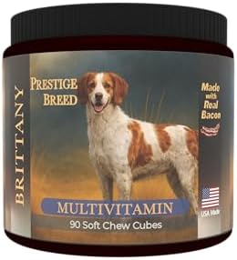 Brittany Multivitamins, 90 Count, Made in the USA with Real Bacon.