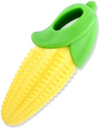 DAMAH Dog Chew Corn Toy,for Aggressive Chewers Small Medium Large Breed,Interactive Squeaky Dog Tooth Cleaning Tool Water Float Toy,Suitable for Small,Medium and Large Dogs