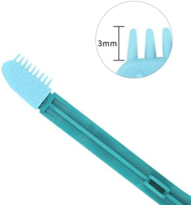 Cat Eye Brush Kitten Eye Rub Comb Pet Dog Eye Wipe Cleaner Grooming Supplies (Blue)