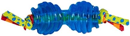 Chew Dog Toys for Teething Puppies & Small Dogs up to 15 lbs, Multi-Texture Dental Support, Bounces & Floats, Moderate Chewers, 2-Pack, 5"