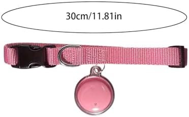 Mini Bell Cat Tracker, Mini Tracker for Pet iOS & Android, Waterproof Cat Collar with Finder Tag, Cats GPS Tracker Collar with Safety Elastic Buckle, Smart Pet Tracker Location (B-Android)
