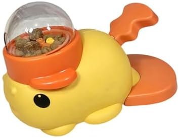 Dog Treats Dispenser Toy Fish Design Press Food Feeders Encourages Exercise and Reduces Boredom for Pet Cats Mental Pet Treats Feeders