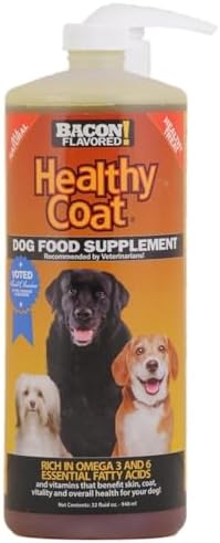 HealthyCoat Dog Food Supplement: Quart. Excessive Shedding, Itching, Hot Spots, Allergies, Immune System