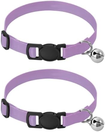 Girly Purple and Blue Ombre Easy to Clean Pet Collars 2 Pack Pet Collars for Cats
