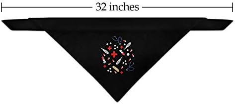 GRAPHICS & MORE Nurse Doctor Pattern Healthcare Stethoscope Thermometer Dog Pet Bandana