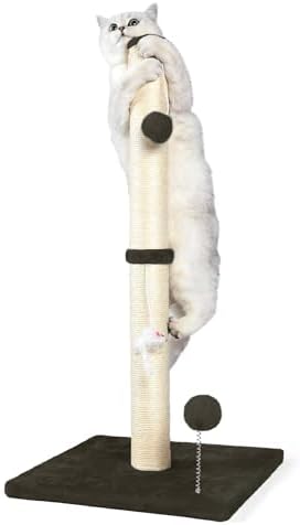ANWA 32" Tall Sisal Cat Scratching Posts Tree for Indoor Cats Adults, Brown