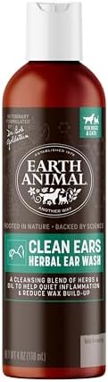 Earth Animal Apothecary - Herbal Ear Wash Cleanser for Pets - 4 fl oz
