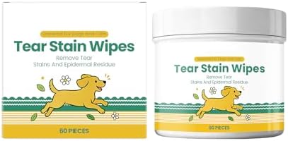 Dog Tear Stain Remover Wipes 60 Pieces Debris Cleaning Sheets