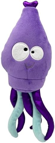 Huxley & Kent Slappies Plush Dog Toy, Squiggly Squid, Small