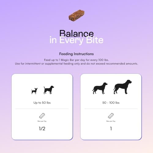 PawCo Magic Bar Healthy Functional Dog Treat – Soft, High-Protein Peanut Butter Bars with Pumpkin & Chicory Root, Supports Energy, Digestion & Overall Wellness – Pack of 8 (Gut Health)