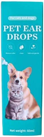 Dog Ear Cleaner for Dogs & Cats, 2 fl oz Gentle Ear Drops